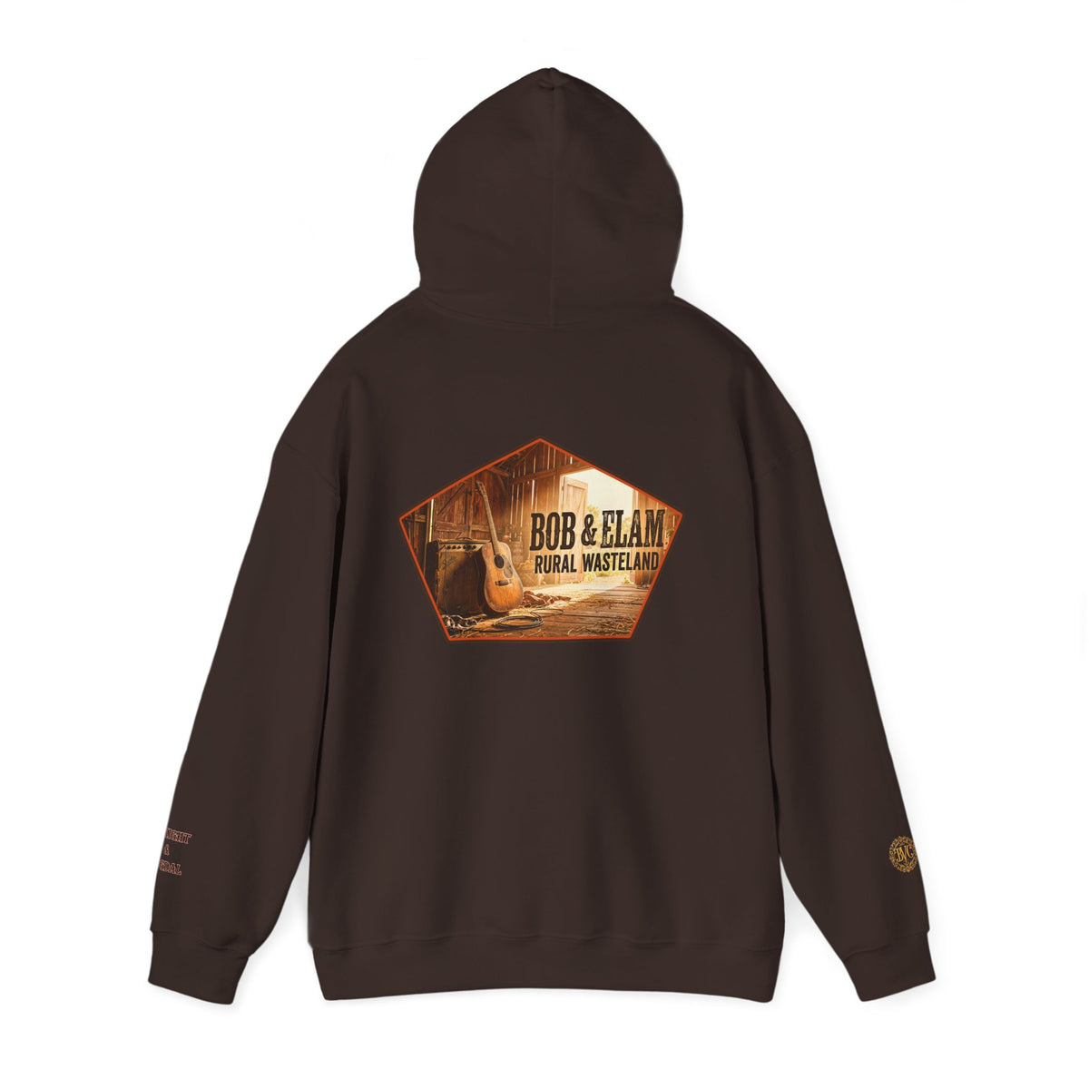 Bob & Elam Rural Rustic Farmhouse Graphic Hoodie