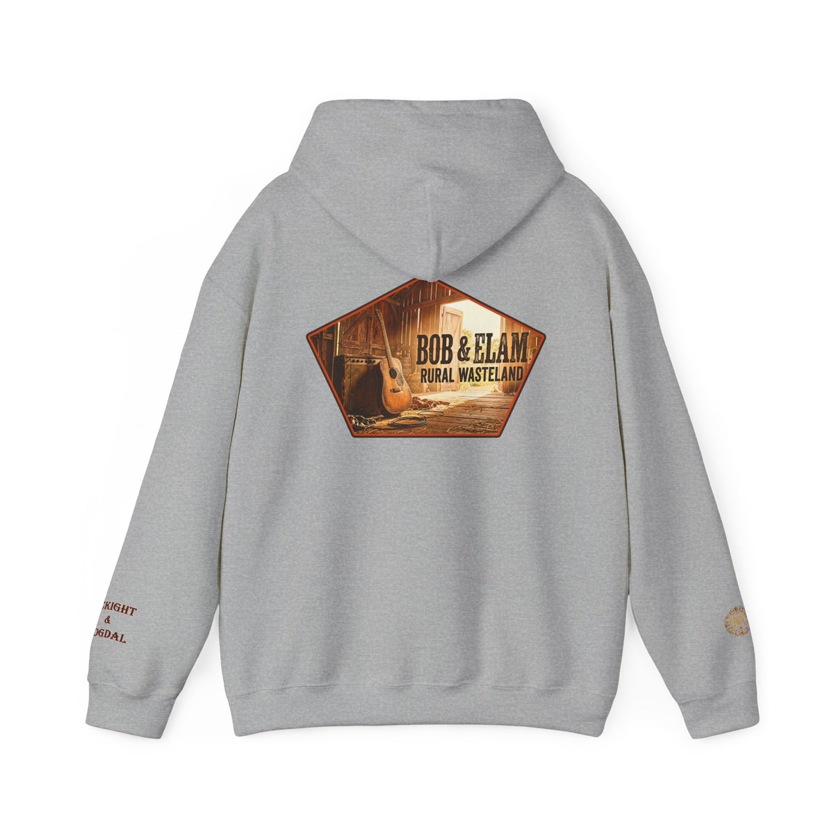 Bob & Elam Rural Rustic Farmhouse Graphic Hoodie