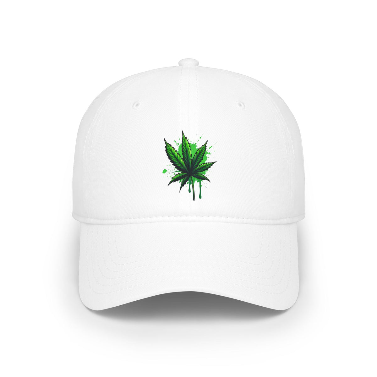 Cannabis Leaf Low Profile Baseball Cap