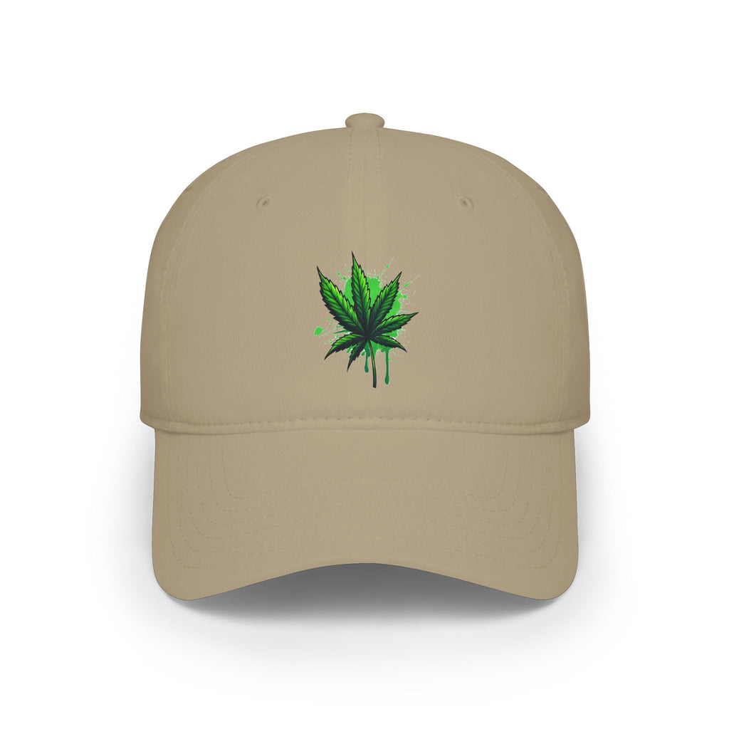 Cannabis Leaf Low Profile Baseball Cap