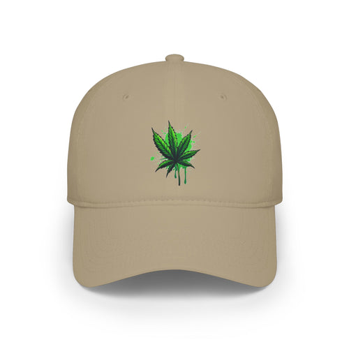 Cannabis Leaf Low Profile Baseball Cap