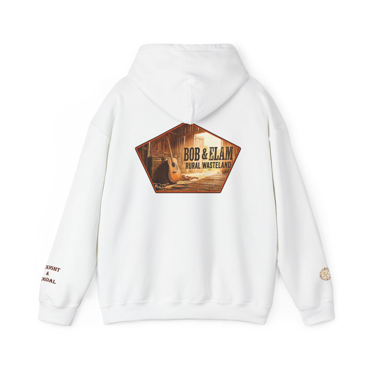 Bob & Elam Rural Rustic Farmhouse Graphic Hoodie