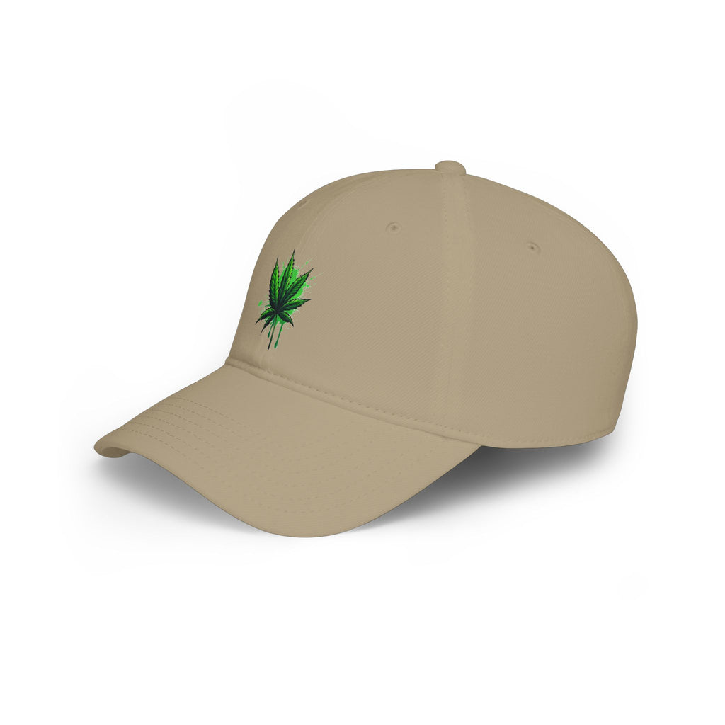 Cannabis Leaf Low Profile Baseball Cap