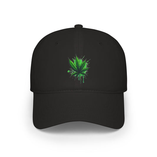 Cannabis Leaf Low Profile Baseball Cap